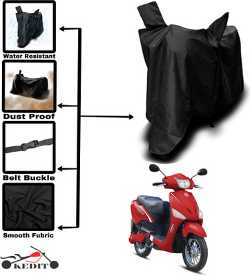 KEDIT Two Wheeler Cover for Hero(Electric Optima, Black)