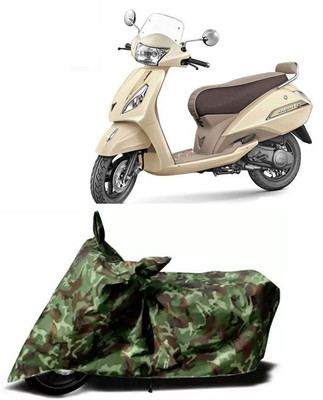KPIND Waterproof Two Wheeler Cover for TVS(Jupiter classic, Multicolor)