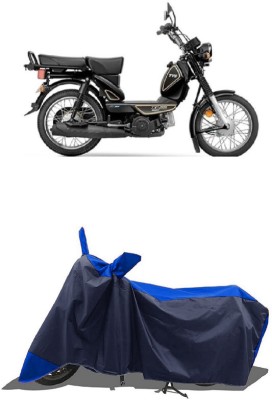 SUGASHRI Waterproof Two Wheeler Cover for TVS(XL 100 Heavy Duty, Blue, Blue)