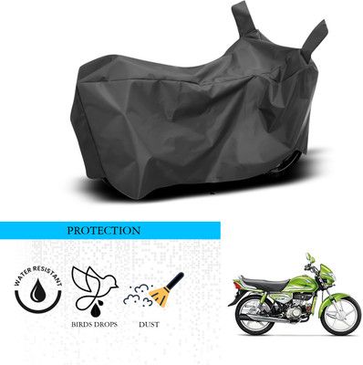 ANTHUB Waterproof Two Wheeler Cover for Hero(HF Deluxe Eco, Black)