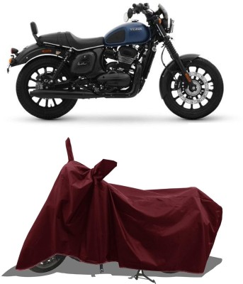 KANISHA ENTERPRISES Waterproof Two Wheeler Cover for Yezdi(Roadster 650, Maroon)