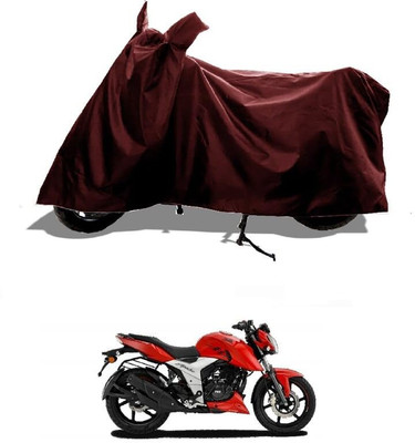 KEDIT Two Wheeler Cover for TVS(Apache RTR 160, Maroon)