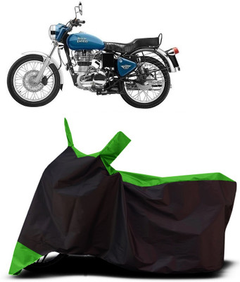 VESMEI Two Wheeler Cover for Royal Enfield(Electra Delux, Green)