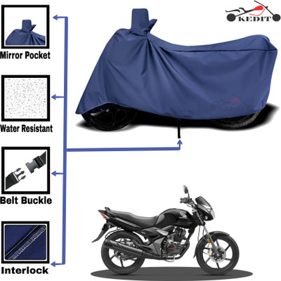 KEDIT Two Wheeler Cover for Universal For Bike(CB Unicorn, Blue)
