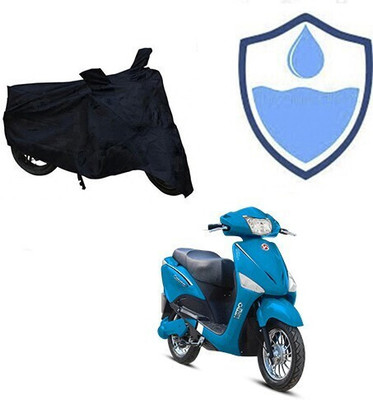 DeepShakshi AUTOMOTIVE Waterproof Two Wheeler Cover for Hero(Electric Optima, Black)