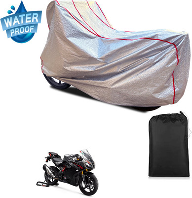 GOSHIV-car and bike accessories Waterproof Two Wheeler Cover for TVS(Apache RR 310, Silver)