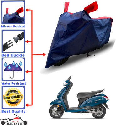 AASHTIK MART Two Wheeler Cover for Honda(Activa 6G, Red, Blue)