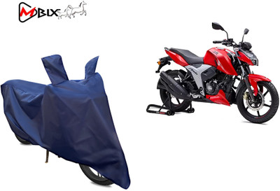 MBIX Two Wheeler Cover for TVS(Apache RTR 160 4V, Blue)