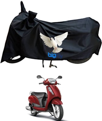 BigFly Two Wheeler Cover for Suzuki(Access 125, Black)