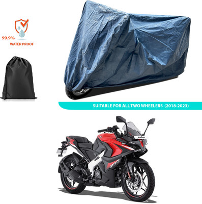 PAGORA Waterproof Two Wheeler Cover for Bajaj(Pulsar RS200 BS6, Blue)