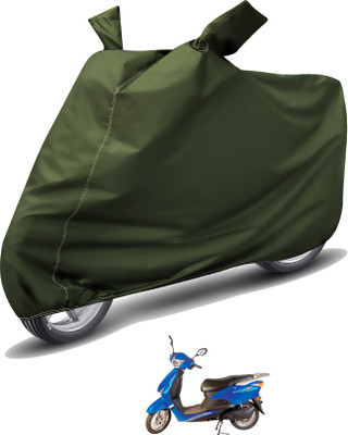 Caronix Waterproof Two Wheeler Cover for Avon(E Scoot, Green)