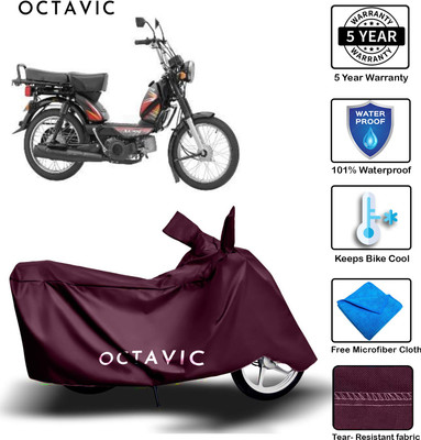 smwzxyu Waterproof Two Wheeler Cover for TVS(XL 100, Maroon)