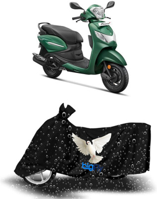 BigFly Waterproof Two Wheeler Cover for Hero(Pleasure, Black)