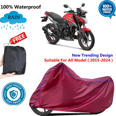 OliverX Waterproof Two Wheeler Cover for Honda(Xblade, Maroon)