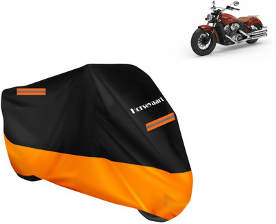 Horseyaart Waterproof Two Wheeler Cover for Indian(Scout, Orange)