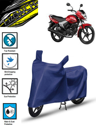 FRONCH Waterproof Two Wheeler Cover for Yamaha(Saluto, Blue)
