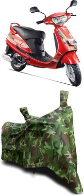 ATBROTHERS Waterproof Two Wheeler Cover for Mahindra(Duro 125, Multicolor, Green)
