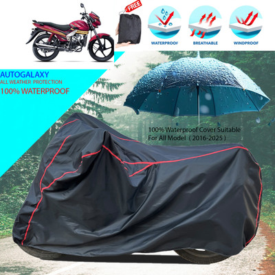 AutoGalaxy Waterproof Two Wheeler Cover for Mahindra(Centuro XT, Black)