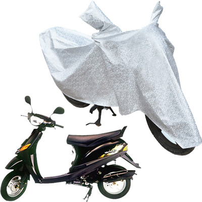 RiderShine Waterproof Two Wheeler Cover for Bajaj(Spirit, Silver)