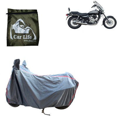 Car Life Two Wheeler Cover for Bajaj(Avenger 220 DTS-i, Silver)