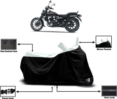 Amexride Two Wheeler Cover for Bajaj(Avenger 400 BS6, White)