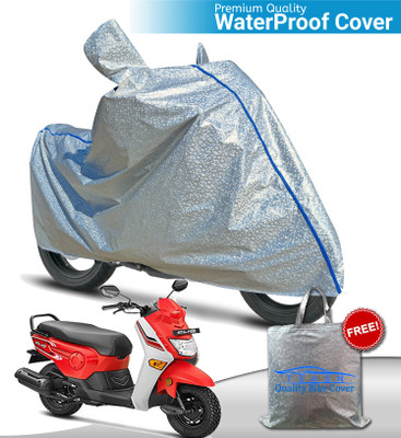 TEASN Waterproof Two Wheeler Cover for Honda(Cliq, Silver)