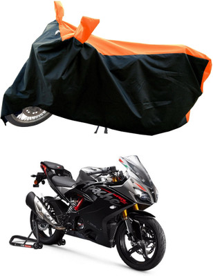 AESTRYD Two Wheeler Cover for TVS(Apache RR 310, Orange)