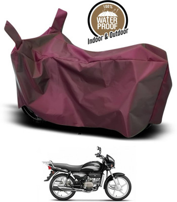 AASHTIK MART Two Wheeler Cover for Hero(MotoCorp Splendor Plus, Maroon)