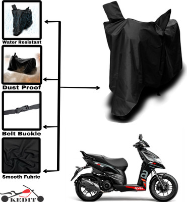 KEDIT Two Wheeler Cover for Aprilia(SR 160, Black)