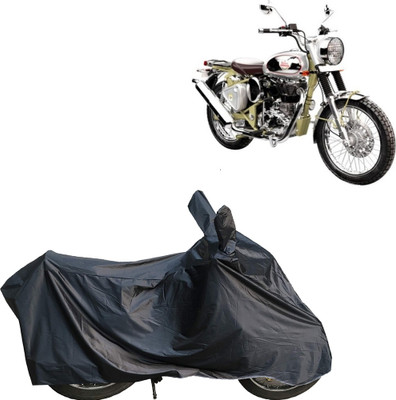 Aoriyon Waterproof Two Wheeler Cover for Royal Enfield(Bullet Trials 500, Grey)