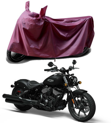 THE REAL ARV Waterproof Two Wheeler Cover for Indian(Chief Dark Horse, Maroon)