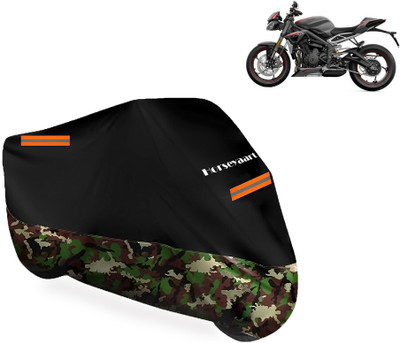 Horseyaart Waterproof Two Wheeler Cover for Triumph(Street Triple RS BS6, Multicolor)