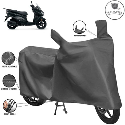 MADAFIYA Waterproof Two Wheeler Cover for Suzuki(Burgman Street 125, Grey)
