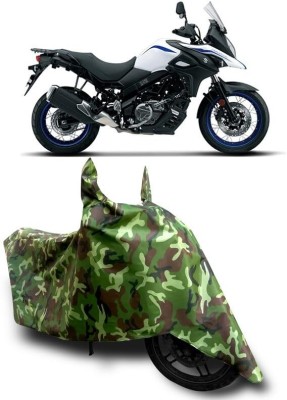 KEDIT Two Wheeler Cover for Suzuki(V-Strom 650 XT, Green)