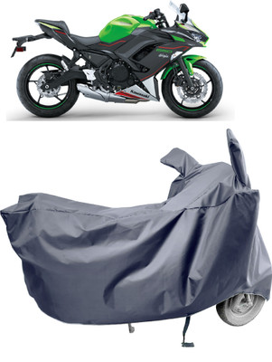Amexride Two Wheeler Cover for Kawasaki(Ninja 650 bs6, Grey)