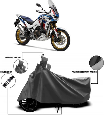 MMSSTAR Waterproof Two Wheeler Cover for Honda(Africa Twin, Grey)