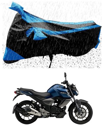 Genipap Two Wheeler Cover for Yamaha(FZ S FI New, Black, Blue)