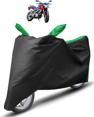 Caronix Two Wheeler Cover for Bajaj(Pulsar 200, Green)
