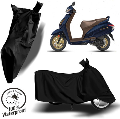 ROYAL AUTO MART Waterproof Two Wheeler Cover for Honda(Activa 6G, Black)