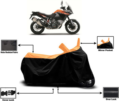 Amexride Two Wheeler Cover for KTM(1050 Adventure, Orange)