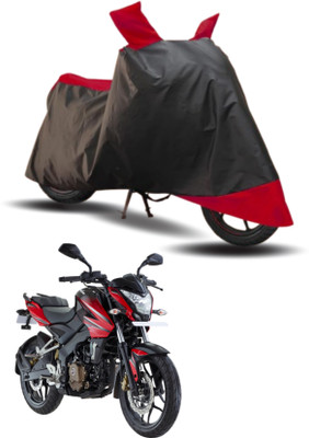 KEDIT Two Wheeler Cover for Bajaj(Pulsar 200 BS6, Red, Black)