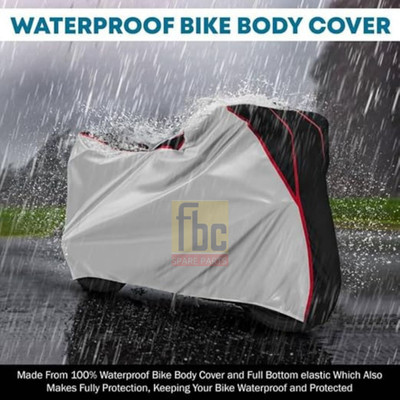 FBC Waterproof Two Wheeler Cover for TVS(Apache, Silver, Black)