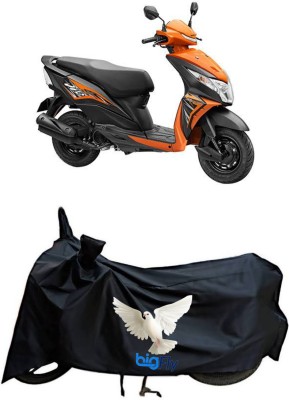 Big fly Two Wheeler Cover for Honda(Dio, Black)