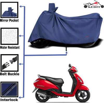 AASHTIK MART Two Wheeler Cover for TVS(Jupiter, Blue)