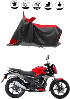 Mdstar Waterproof Two Wheeler Cover for TVS(Raider, Red, Black)