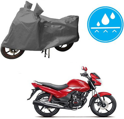 DeepShakshi AUTOMOTIVE Waterproof Two Wheeler Cover for Hero(Achiever, Grey)