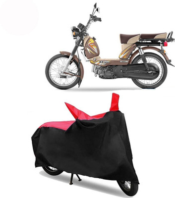 Exciting collections Two Wheeler Cover for TVS(XL 100, Red, Black)