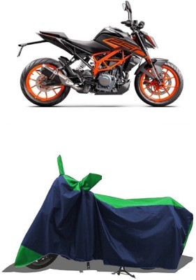 SUGASHRI Waterproof Two Wheeler Cover for KTM(250 Duke, Green, Blue)