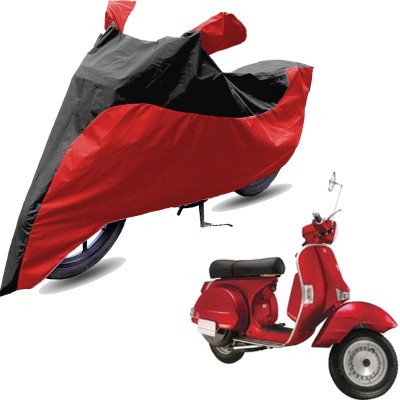 RiderShine Two Wheeler Cover for LML(Star Euro 150, Red, Black)