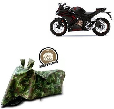 THE REAL ARV Waterproof Two Wheeler Cover for Honda(CBR500R BS6, Multicolor)